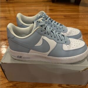 Nike Armory Blue and White Air Force 1